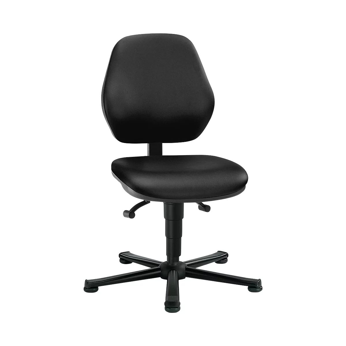 Laborstuhl Basic, Kunstleder, Stamskin Top schwarz