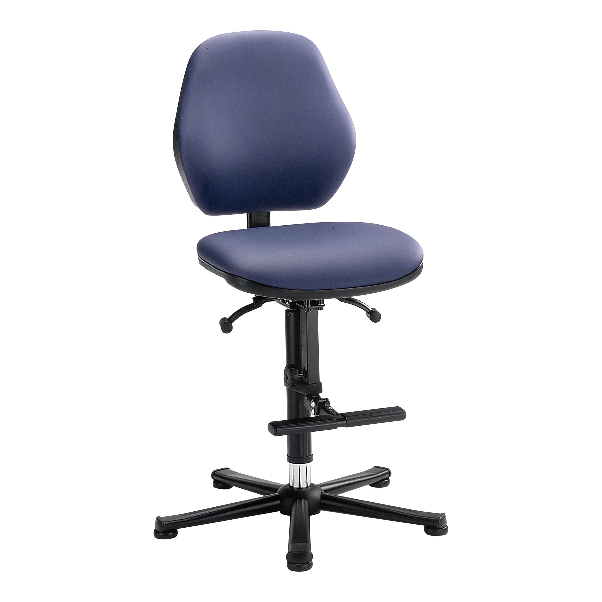 Labostoel LEANOS 9131, kunstleer, blauw