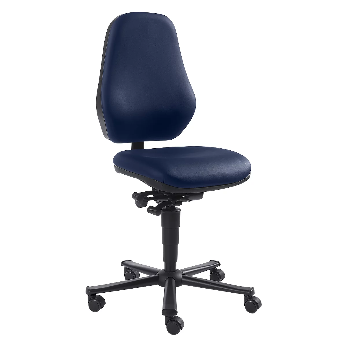 Labostoel LEANOS 9138, kunstleer, blauw