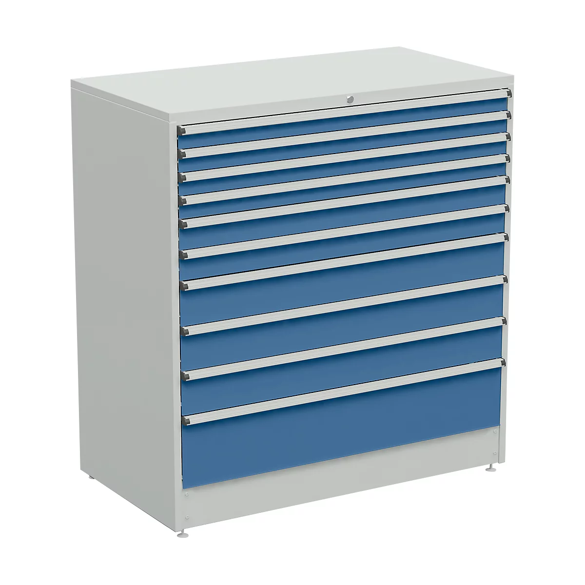 Ladekast, 10 schuifladen, B 1330 x D 715 x H 1400 mm