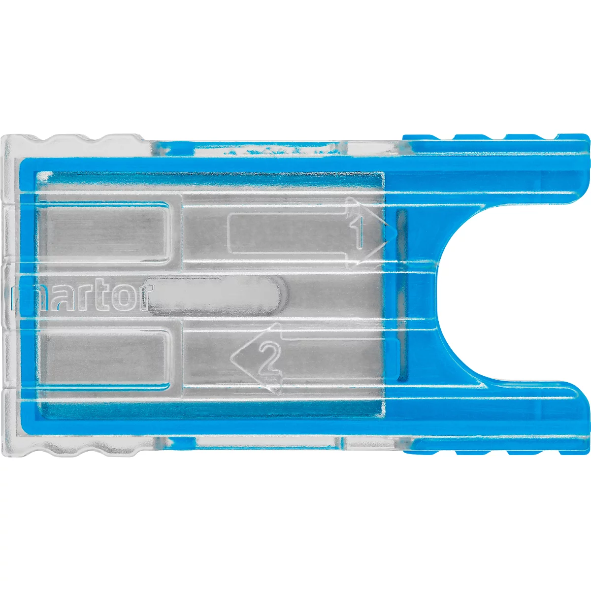 Lame de rechange Martor n° 92, utilisable 4 fois, épaisseur 0,4 mm, L 26 x l 18,5 mm, acier, 10 pièces