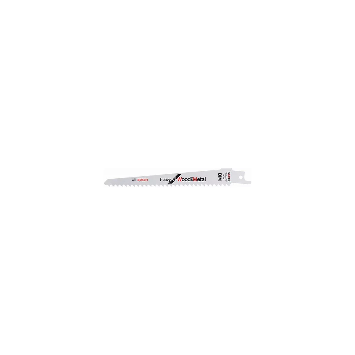 Lame de scie sabre S 611 DF L.150mm L.19mm TPI 6 4,3mm 5 pces/carte