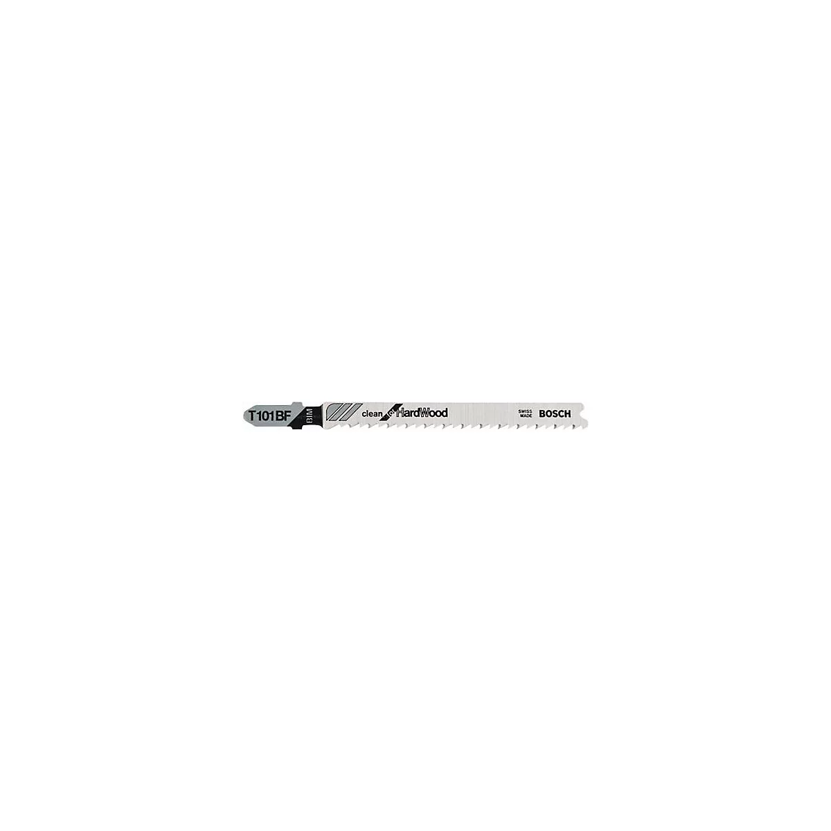 Lame de scie avec inscription T101BF, clean Hardwood et Bosch.