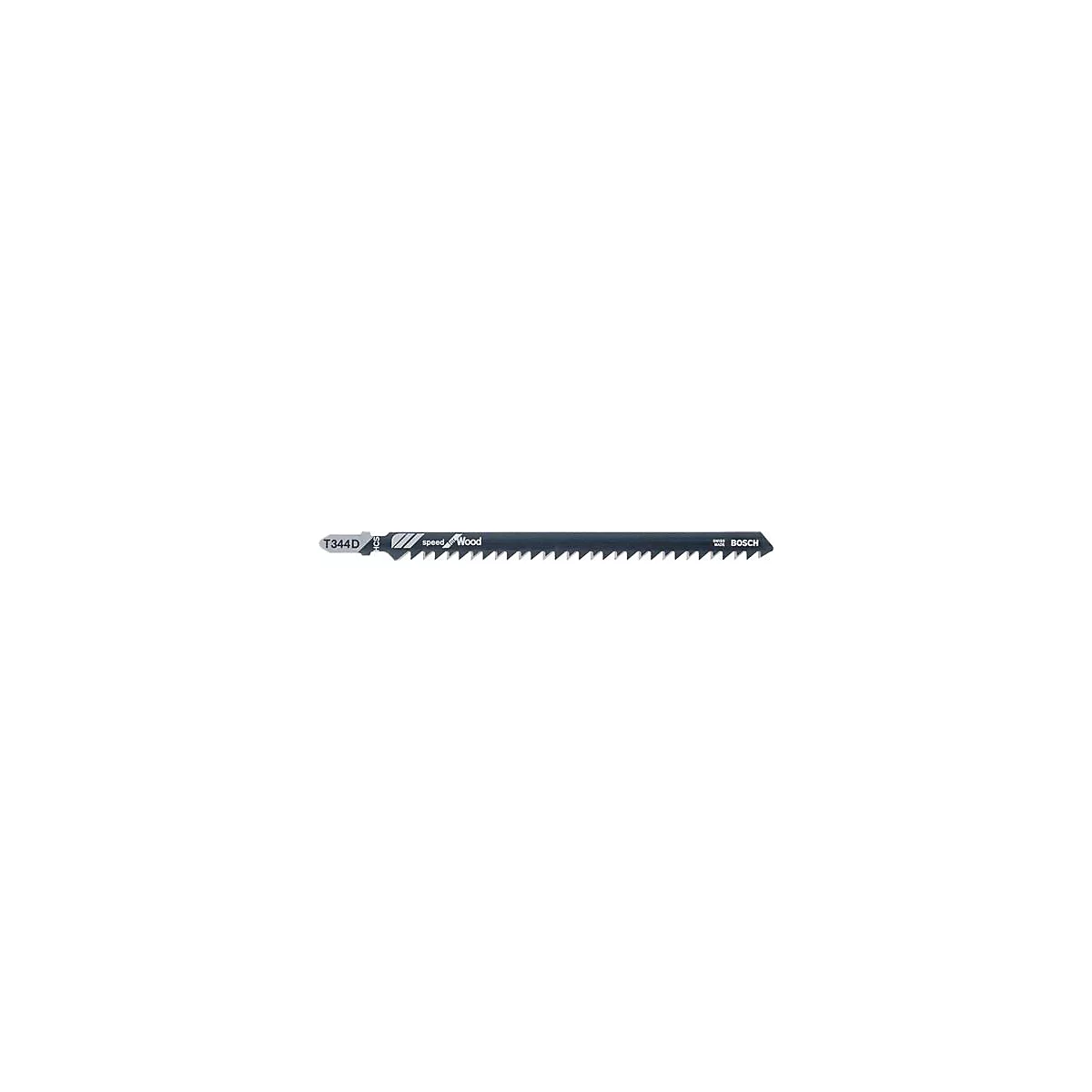 Lame de scie pour bois avec dents. Imprimé : T344D, speed for wood, BOSCH.