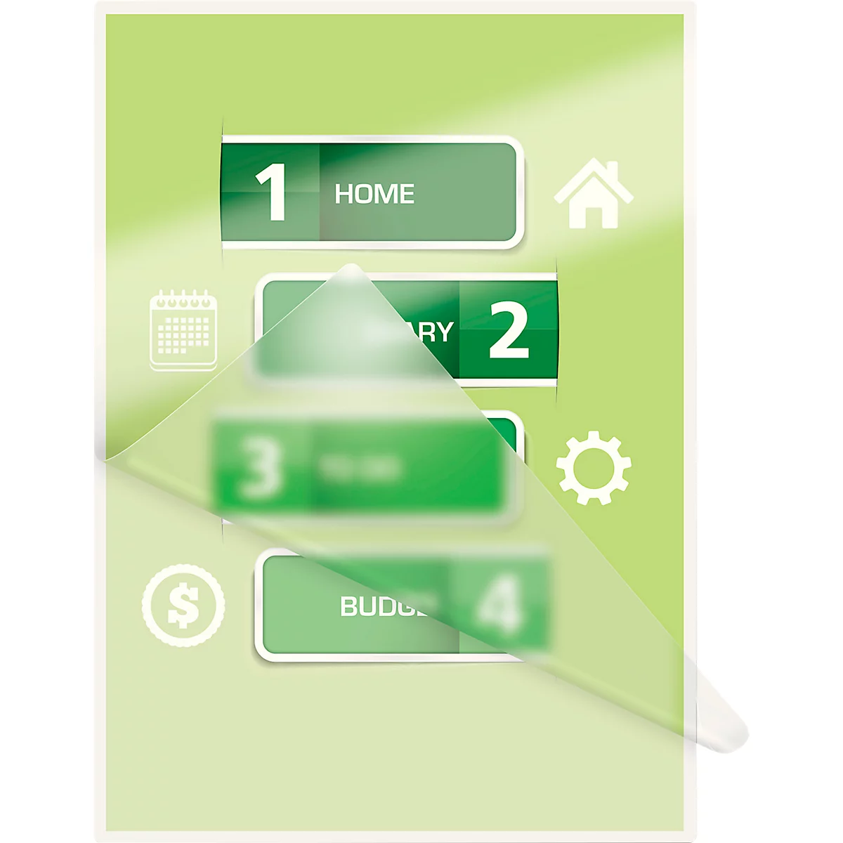 Lamineerhoezen Leitz iLAM 33818, A4 staand en liggend formaat, dikte 80 µm, L 309 x B 222 mm, PET, kleurloos, 100 stuks