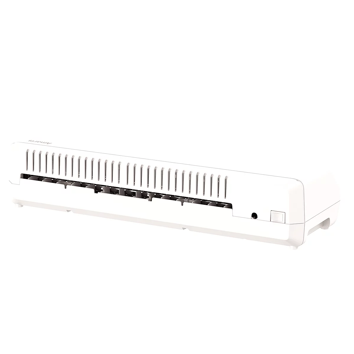 Laminiergerät Fellowes® Amaris A3, bis A3, für Folienstärke 80-175 μ, 800 mm/min, Aufwärmzeit 1 min, 3 Heizstufen, 10 Laminierfolien, silber-weiß