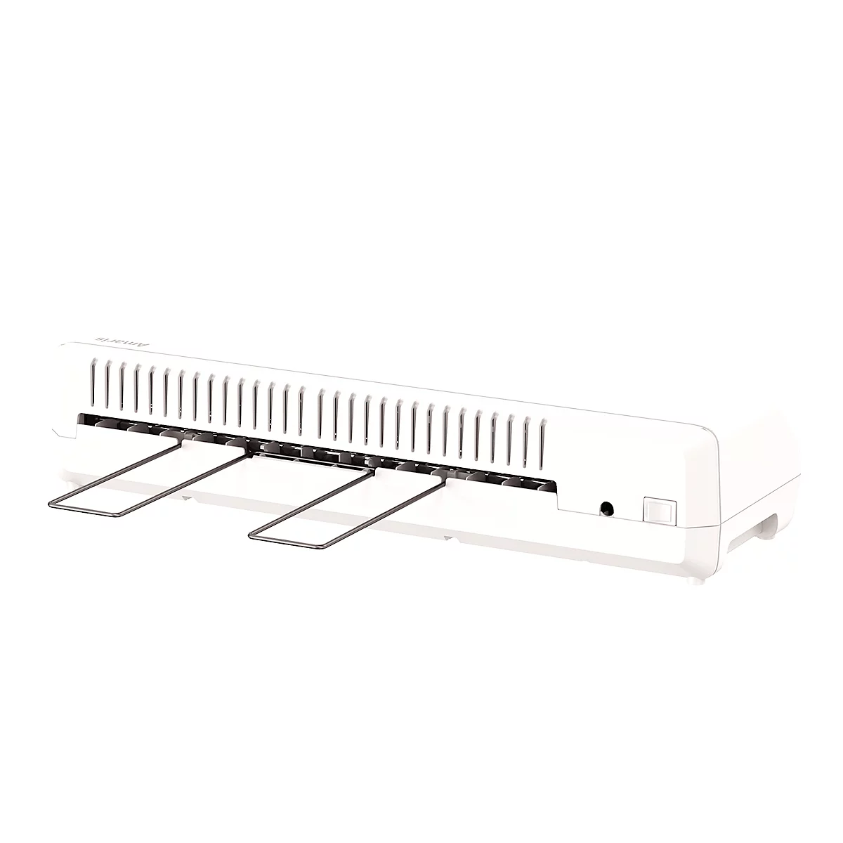 Laminiergerät Fellowes® Amaris A3, bis A3, für Folienstärke 80-175 μ, 800 mm/min, Aufwärmzeit 1 min, 3 Heizstufen, 10 Laminierfolien, silber-weiß