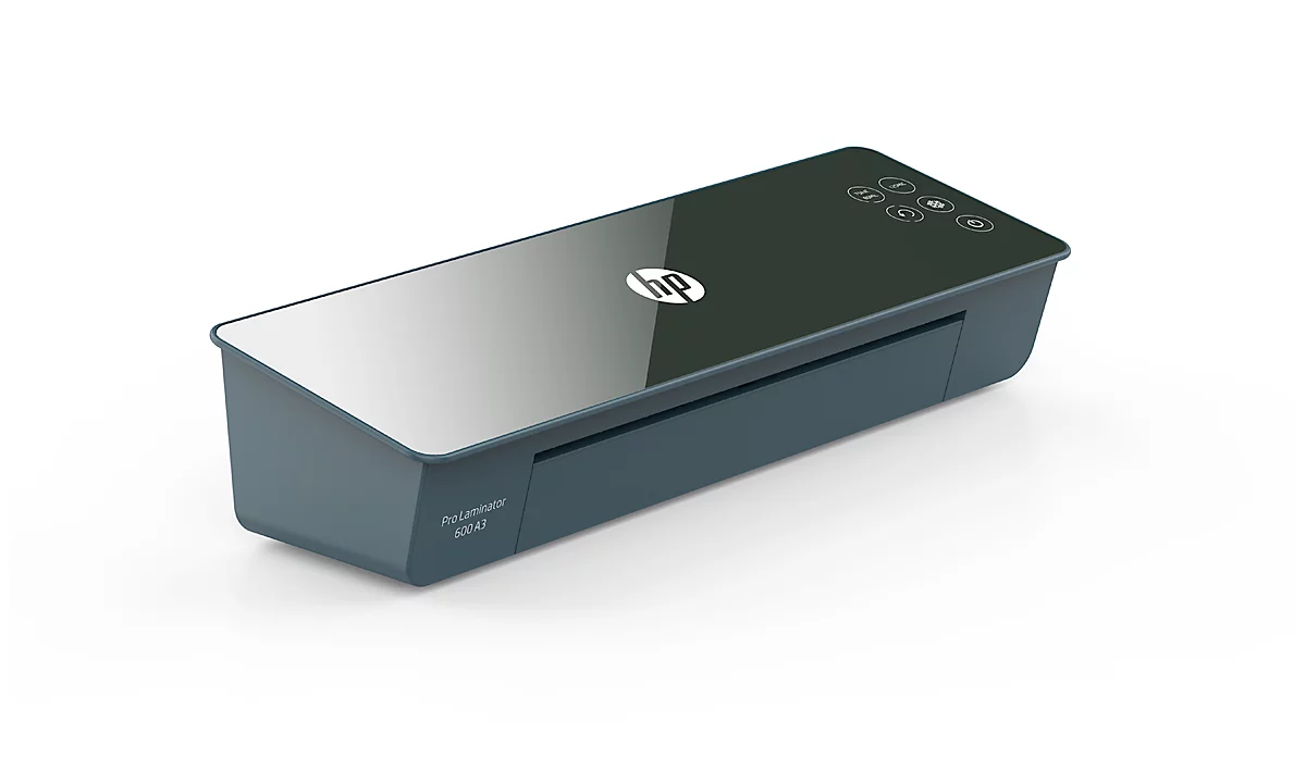 Laminiergerät HP Pro Laminator 600 A3, für Formate bis A3, Heiß-/Kaltlaminierung, bis 125 μ, 600 mm/min, Aufwärmzeit 60 s, Touch Panel, mit Zubehör