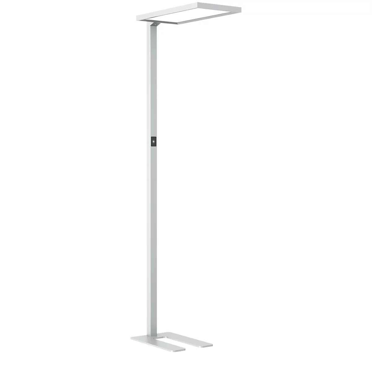 Lampadaire LED Dotlux ROOFbutler, 80 W, 8800 lm, 4000 K, intensité lumineuse variable, détecteur de présence, argenté