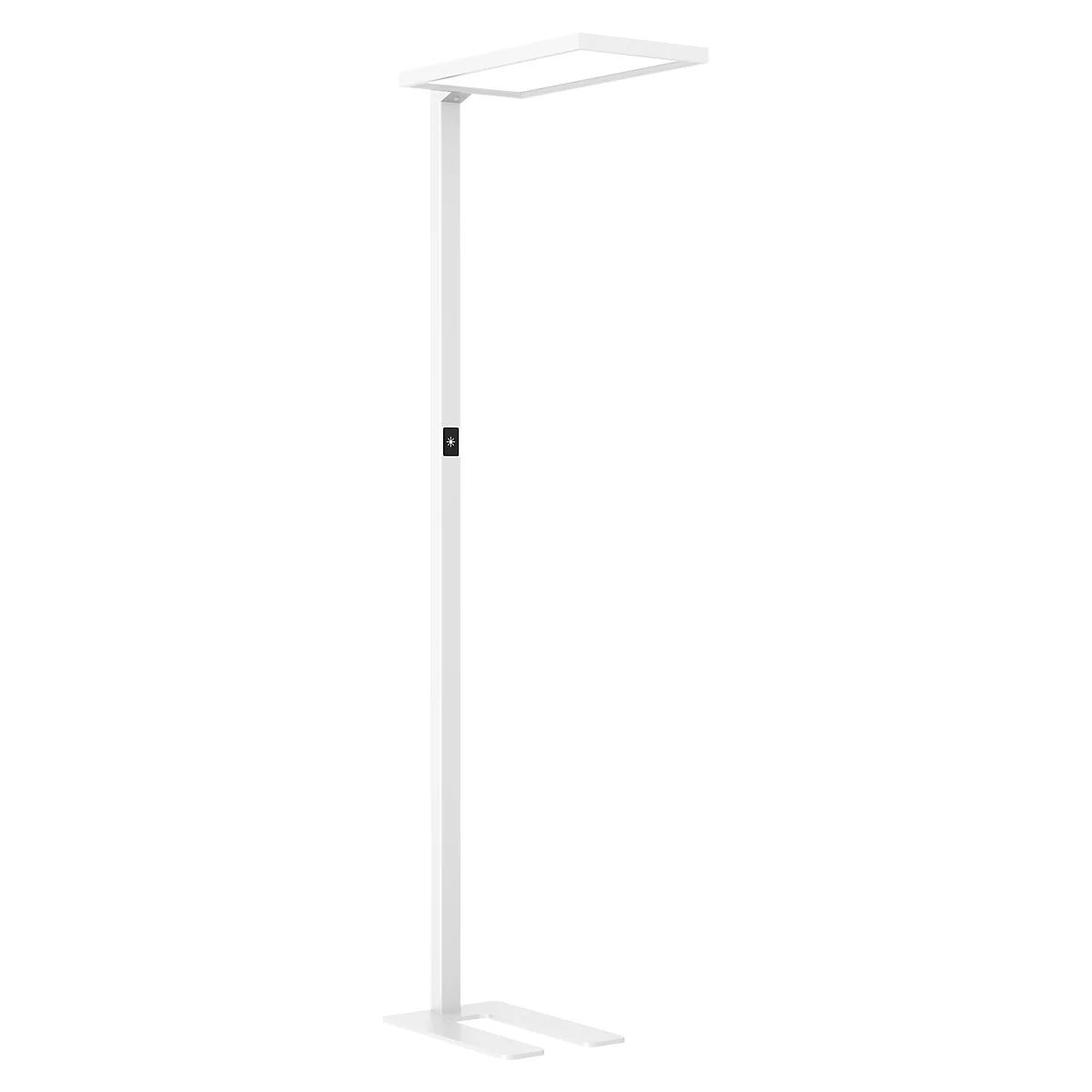 Lampadaire LED Dotlux ROOFbutler, 80 W, 8800 lm, 4000 K, intensité lumineuse variable, détecteur de présence, blanc