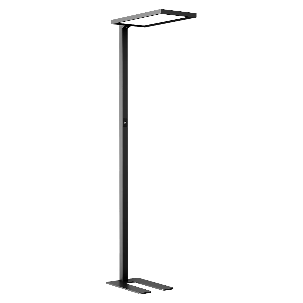 Lampadaire LED Dotlux ROOFbutler, 80 W, 8800 lm, 4000 K, intensité lumineuse variable, détecteur de présence, noir