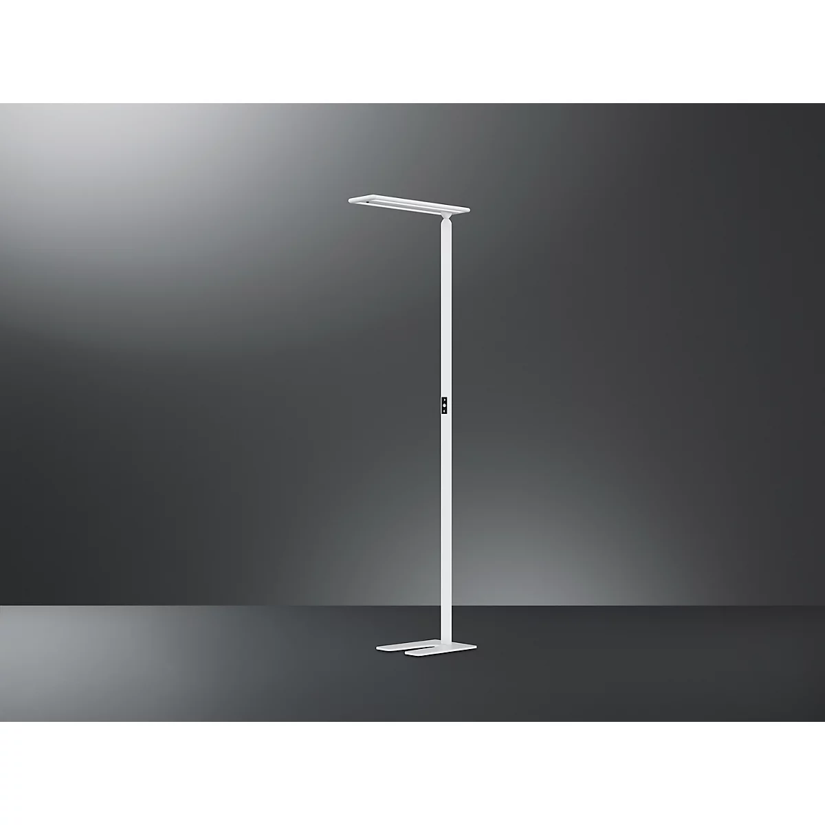 Lampadaire LED Hansa Larimar, réglable &amp; orientable, classe d'efficacité énergétique E, 81 lumens, 4000 K, H 1997 mm, blanc