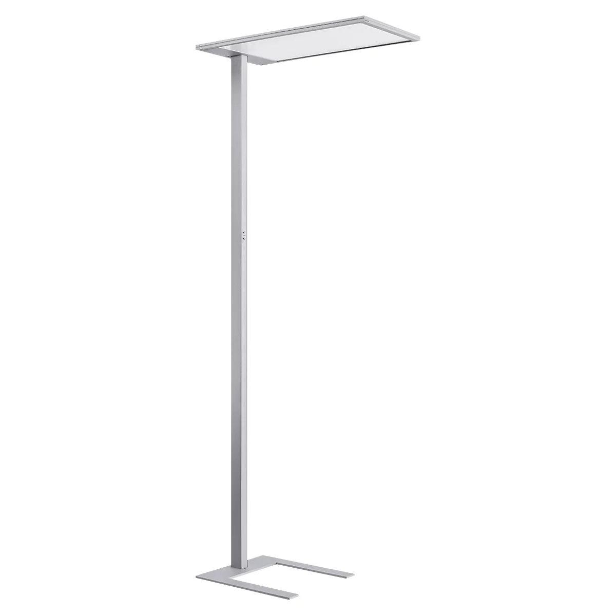 Lampadaire LED Spittler SL720, avec détecteur de lumière du jour, lumière indirecte/directe, 8940 lm, blanc aluminium