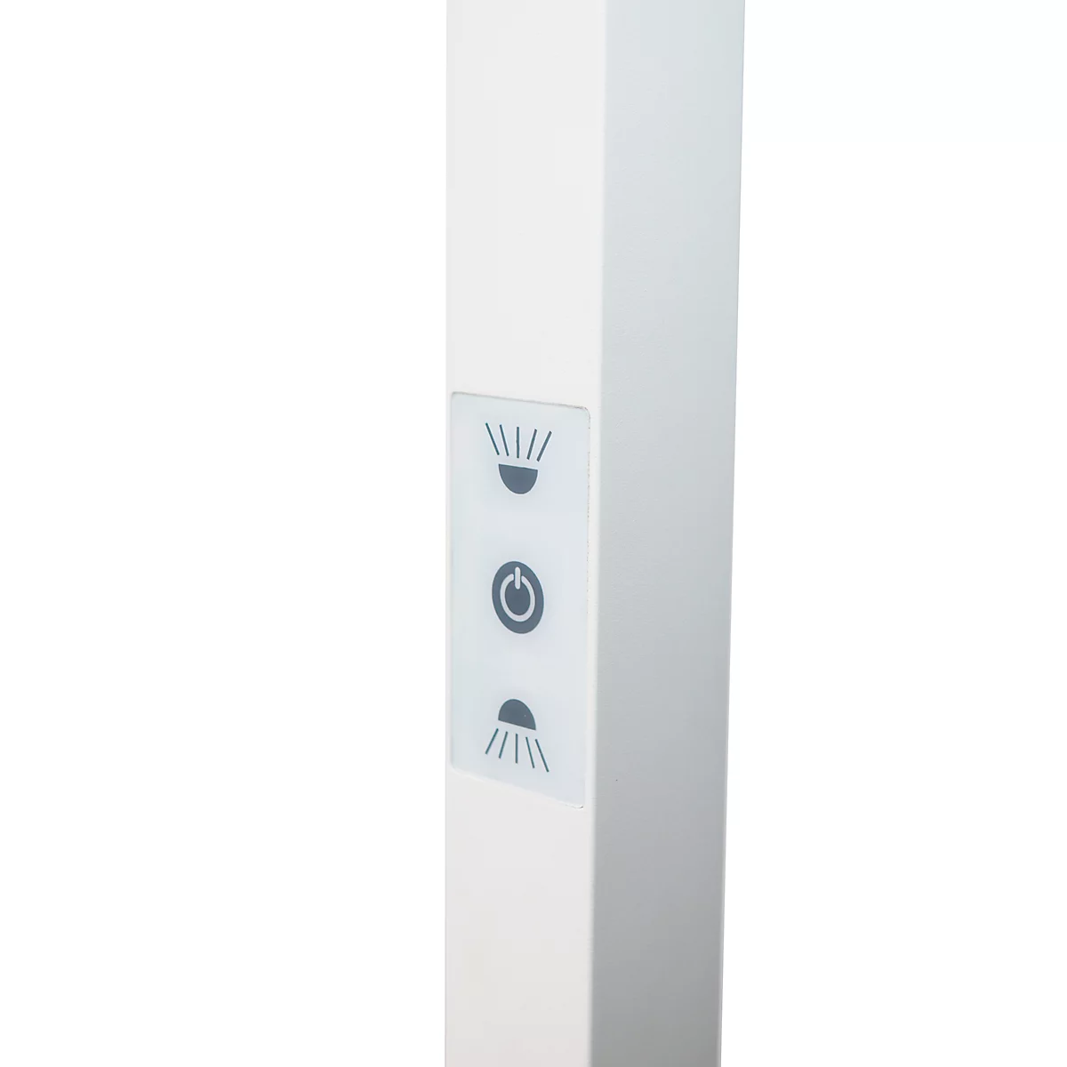 Lampadaire UNILUX NEXUS LED, technique de détection, 4000 K, 40000 heures, pour jusqu'à 2 postes de travail, socle, blanc 