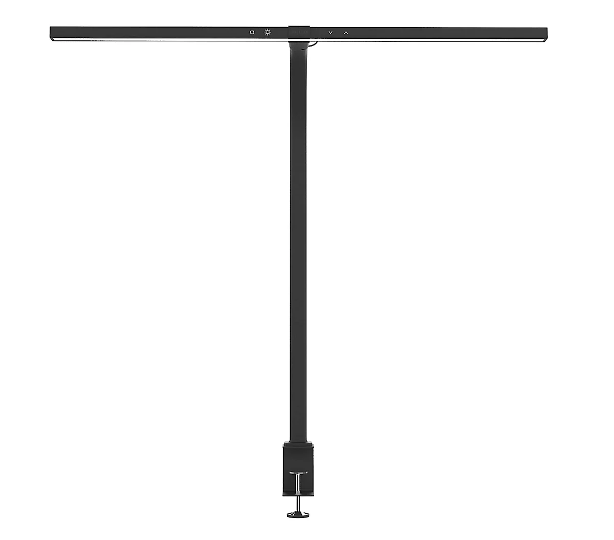 Lámpara de mesa LED UNILUX Strata, 12,7 W, 800 lm, 3000-6000 K, 3 intensidades luminosas, regulable y orientable, negra