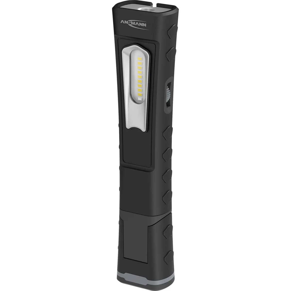Lampe d'atelier LED WL1000R Ansmann - 1000 lm (lampe principale), 180 lm (lampe secondaire) - L 57,5 × P 37,5 × H 256 mm - noir