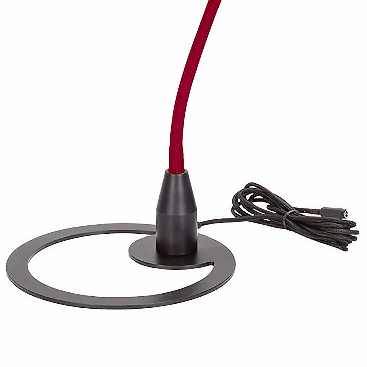 Lampe de bureau LED Bauer &amp; Böcker Satelite, 4,5 W, 490 lm, 3000 K, intensité lumineuse variable, inclinable, L 750 mm, aluminium, noir-rouge