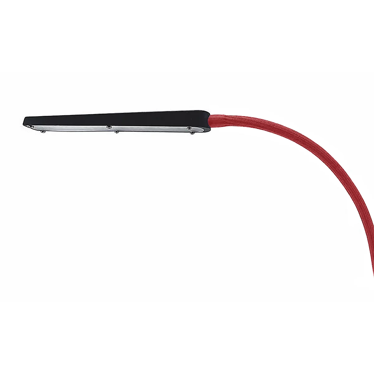 Lampe de table à LED Bauer &amp; Böcker Comet, 10 W, 960 lm, 2700-5500 K, à intensité variable, inclinable, commande gestuelle, L 750 mm, aluminium, noir-rouge