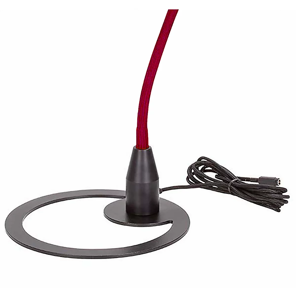 Lampe de table à LED Bauer &amp; Böcker Comet, 10 W, 960 lm, 2700-5500 K, à intensité variable, inclinable, commande gestuelle, L 750 mm, aluminium, noir-rouge
