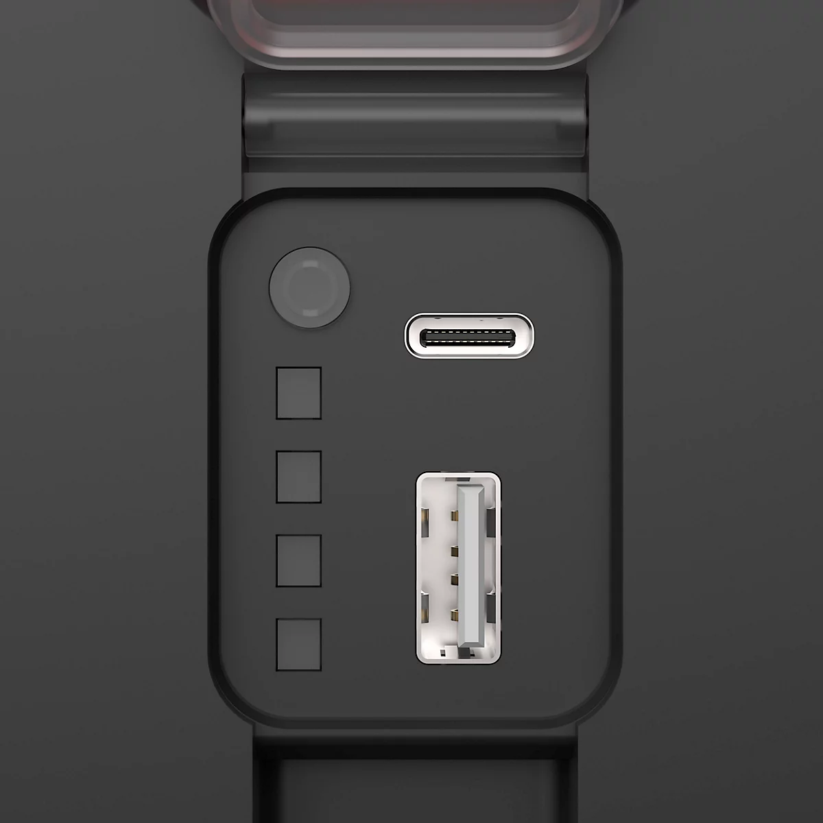 Lampe de travail à LED Ansmann FL2500R, 3 modes d'éclairage, 2400 lumens, IP64, batterie, étrier de pose/poignée, L 177 × P 129 × H 44 mm