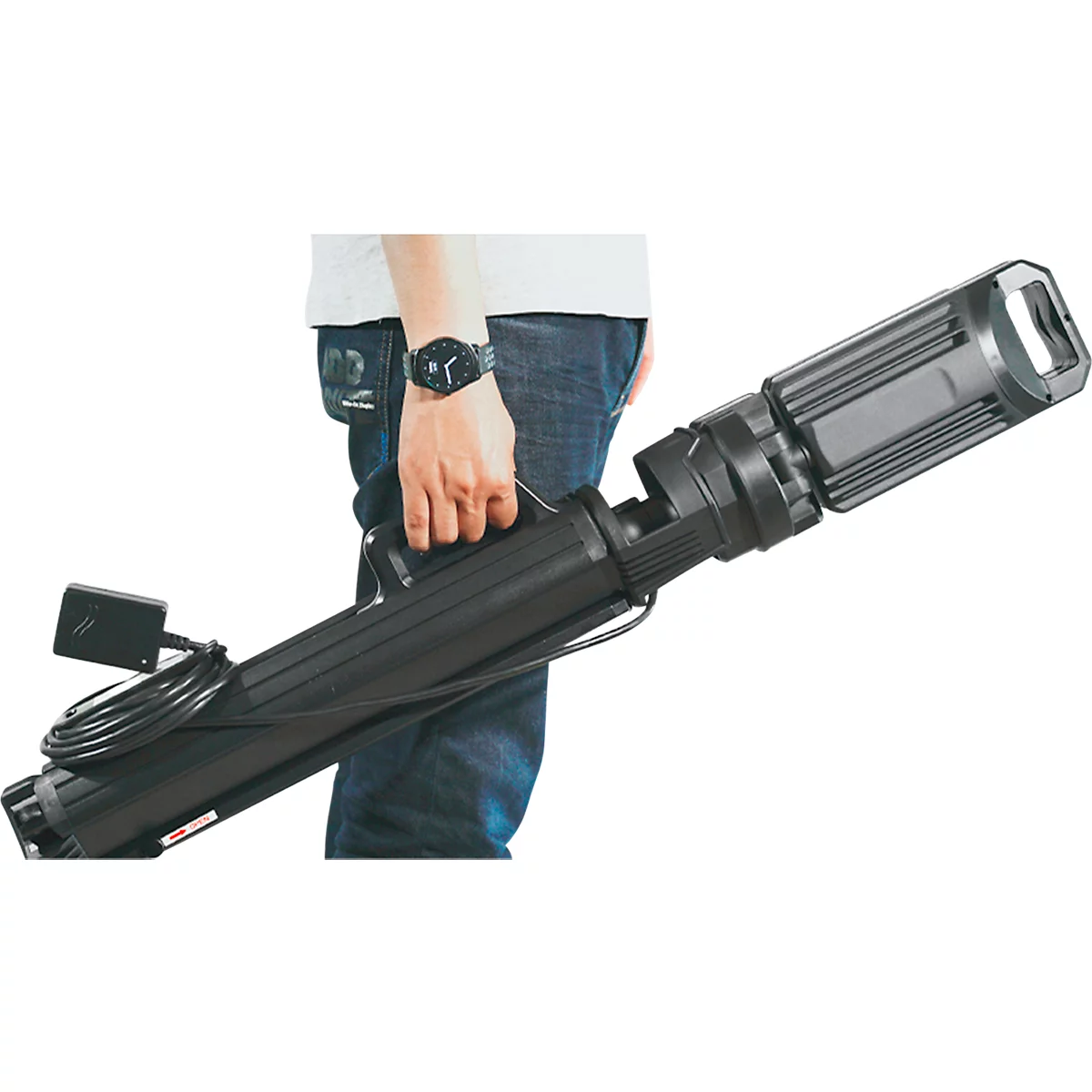 Lampe de travail à LED Ansmann Tripod Twin Head WL5000R, 3 niveaux de luminosité, 5000 lumens, IPX4, IK07, L 892 × P 120 × H 120 mm