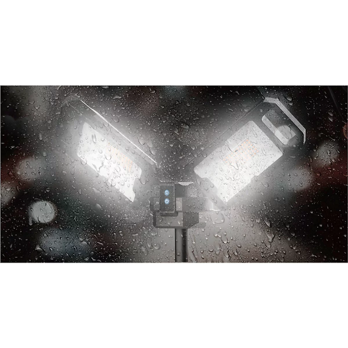 Lampe de travail à LED Ansmann Tripod Twin Head WL5000R, 3 niveaux de luminosité, 5000 lumens, IPX4, IK07, L 892 × P 120 × H 120 mm