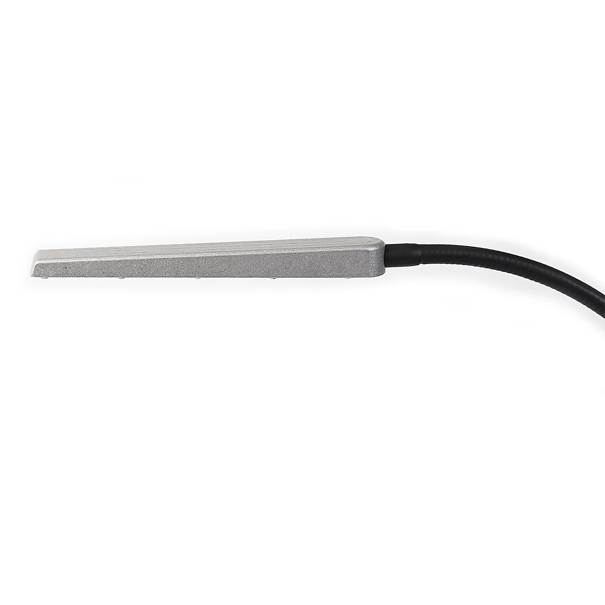 Lampe de travail LED Bauer &amp; Bücker Silhouette, 10 W, 960 lm, 2700-5500 K, inclinable, commande gestuelle, intensité lumineuse variable, pied magnétique, IP65, L 750 mm, aluminium, gris-noir