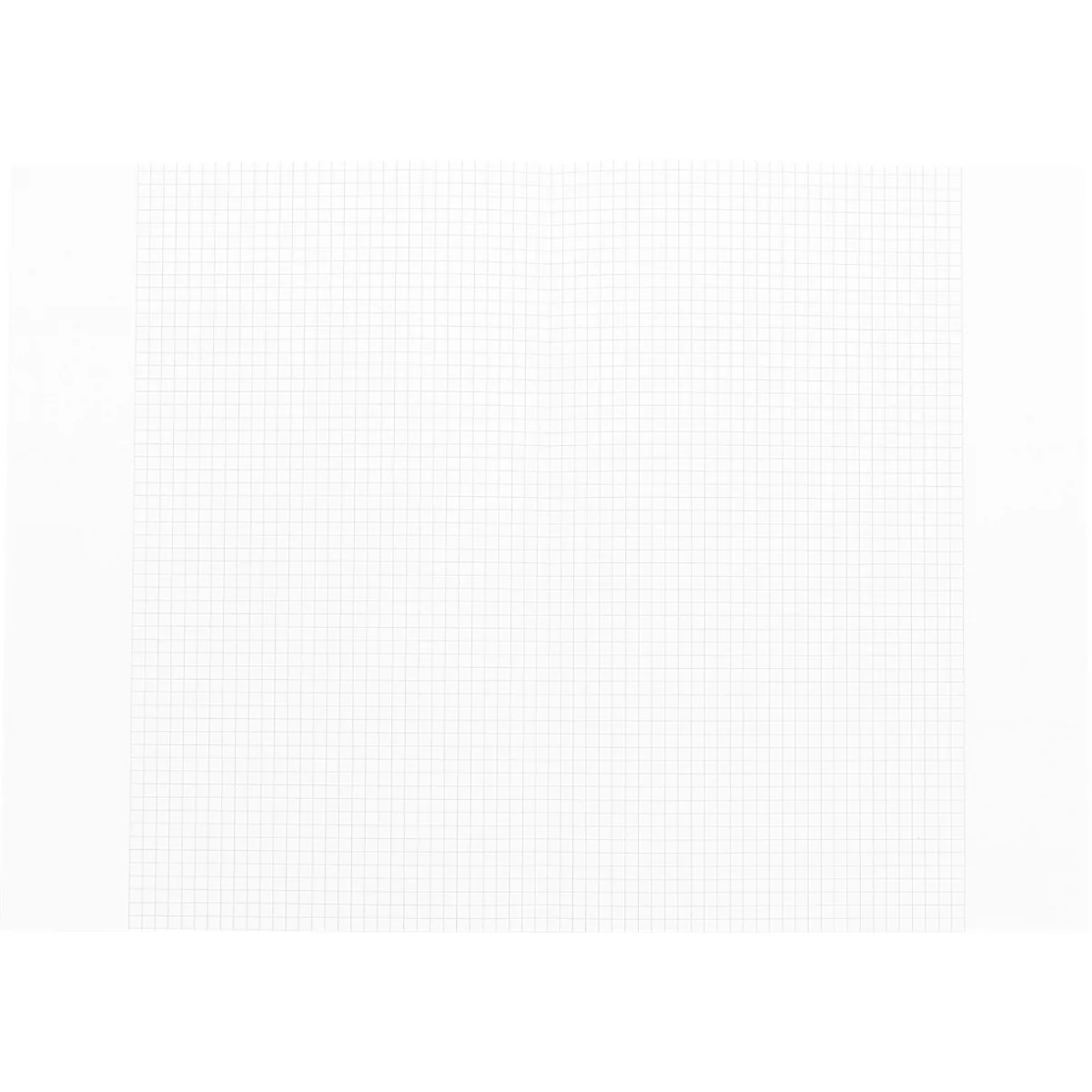 LANDRÉ kantoorpapier, 250 dubbele vellen, DIN A3/A4 gevouwen, 80 g/m², geruit, met marge, rood