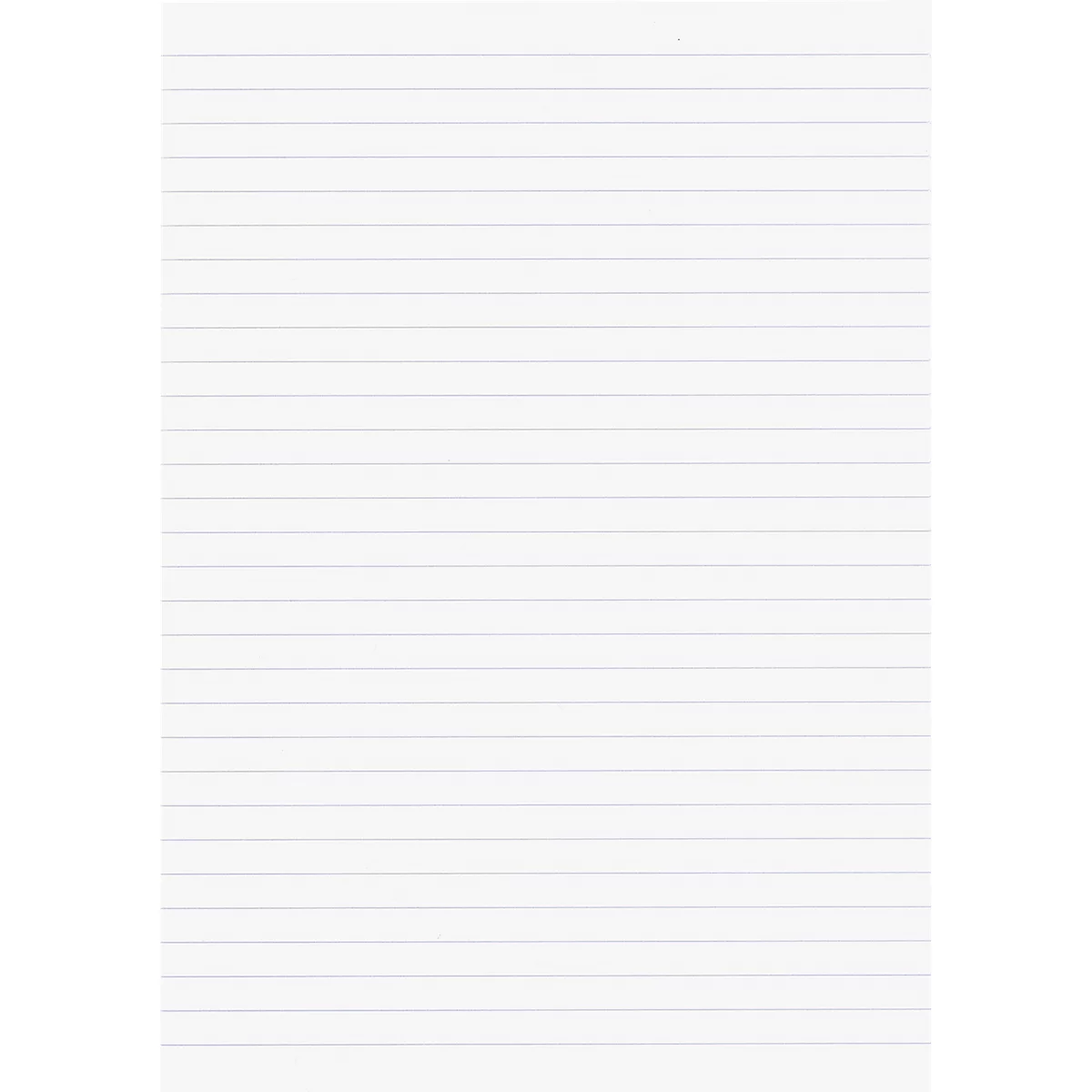 White ruled paper, simple texture, ready to be written on.