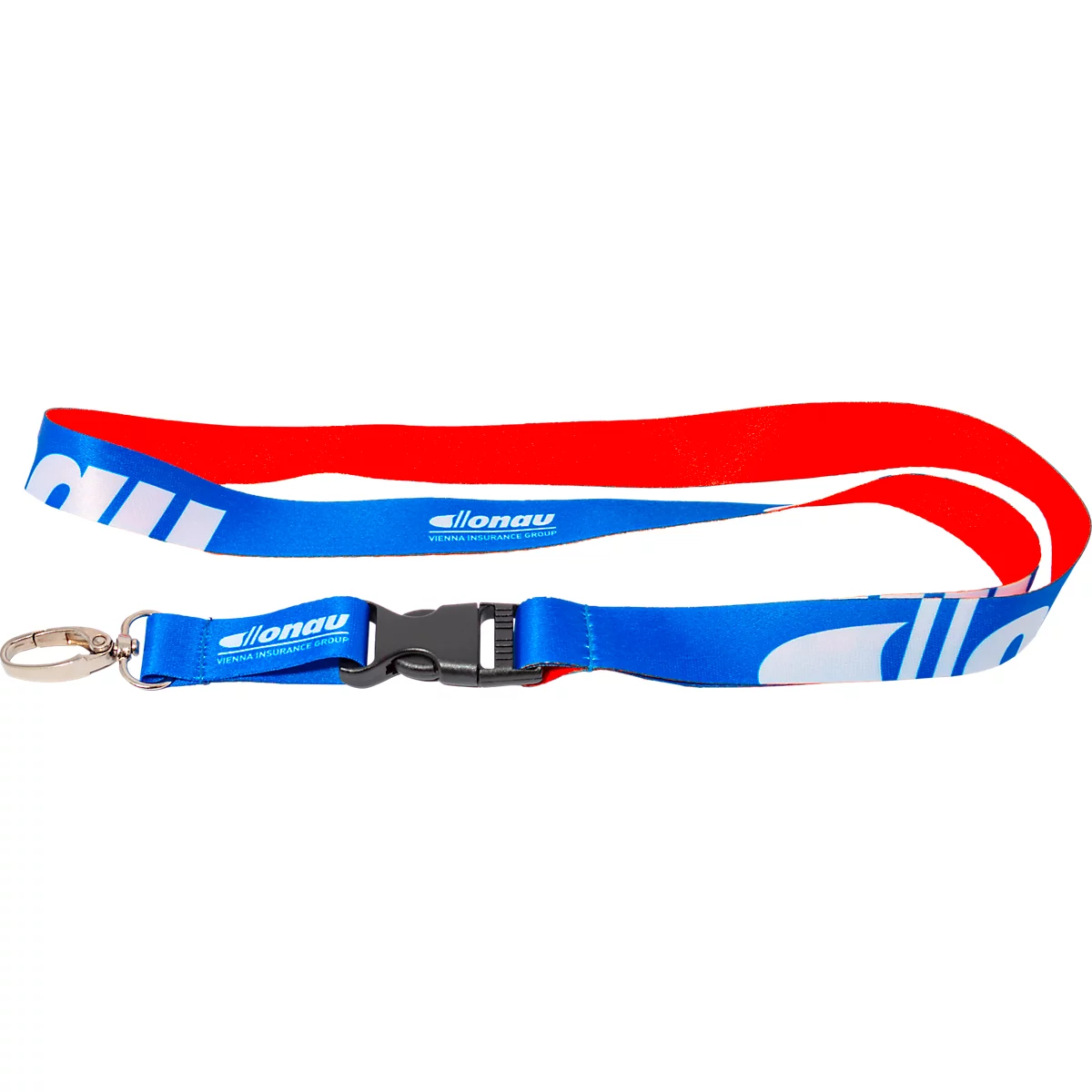 Lanyard, mit Sicherheitsverschluss und Karabinerhaken, 2 cm