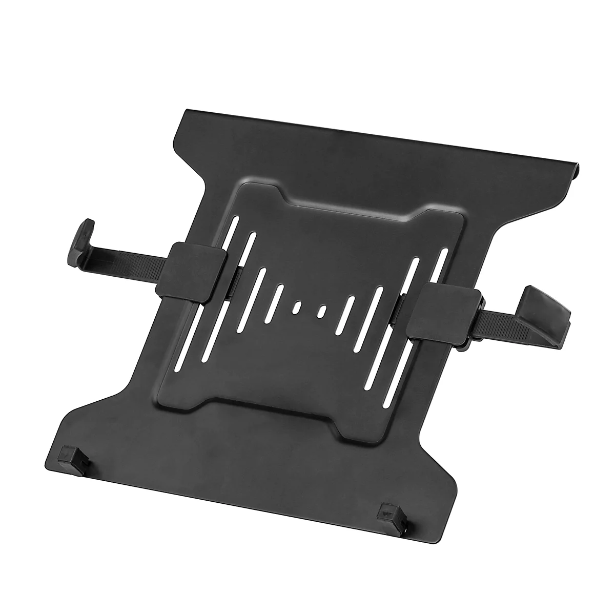 Laptop-Halterung für Monitorarme Fellowes®, universell für 1 Notebook bis 17' & bis 4,5 kg, ergonomisch, zu 97 % recycelbar, schwarz
