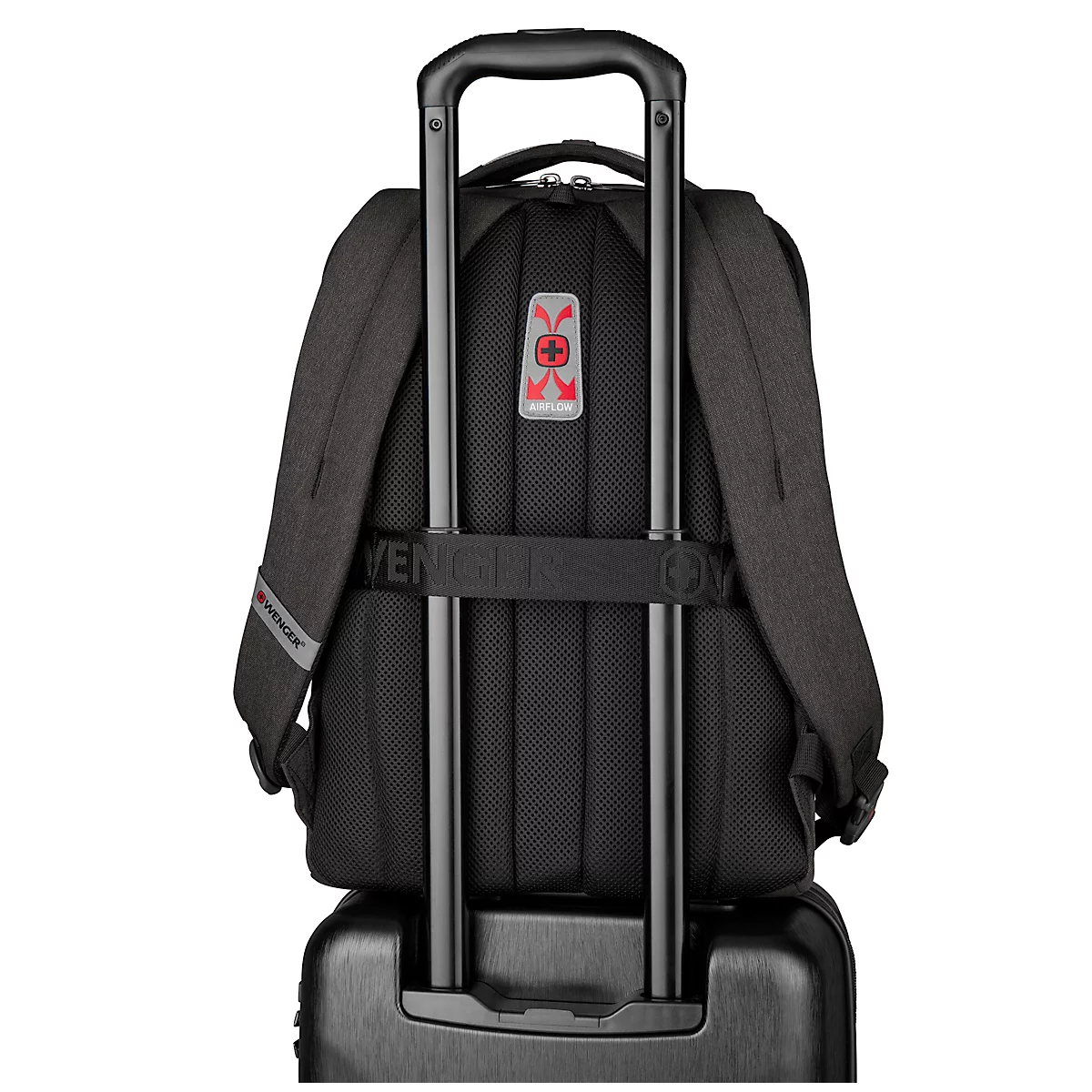 Laptop Rucksack Wenger MX Professional, bis x kaufen bis mm, L x Polyester, günstig Laptop- l, grau 330 & | Tabletfach, 10\