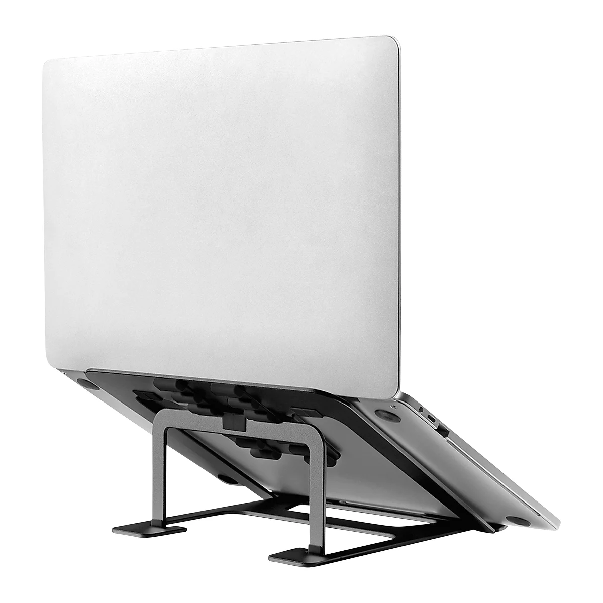 Laptop Ständer Neomounts by NewStar NSLS085BLACK, für Laptops 10-17″ & bis 5 kg, 6-stufig manuell höhenverstellbar, zusammenklappbar, schwarz