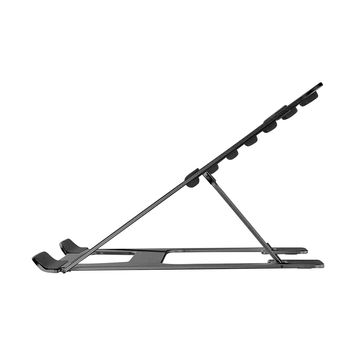 Laptop Ständer Neomounts by NewStar NSLS085BLACK, für Laptops 10-17″ & bis 5 kg, 6-stufig manuell höhenverstellbar, zusammenklappbar, schwarz
