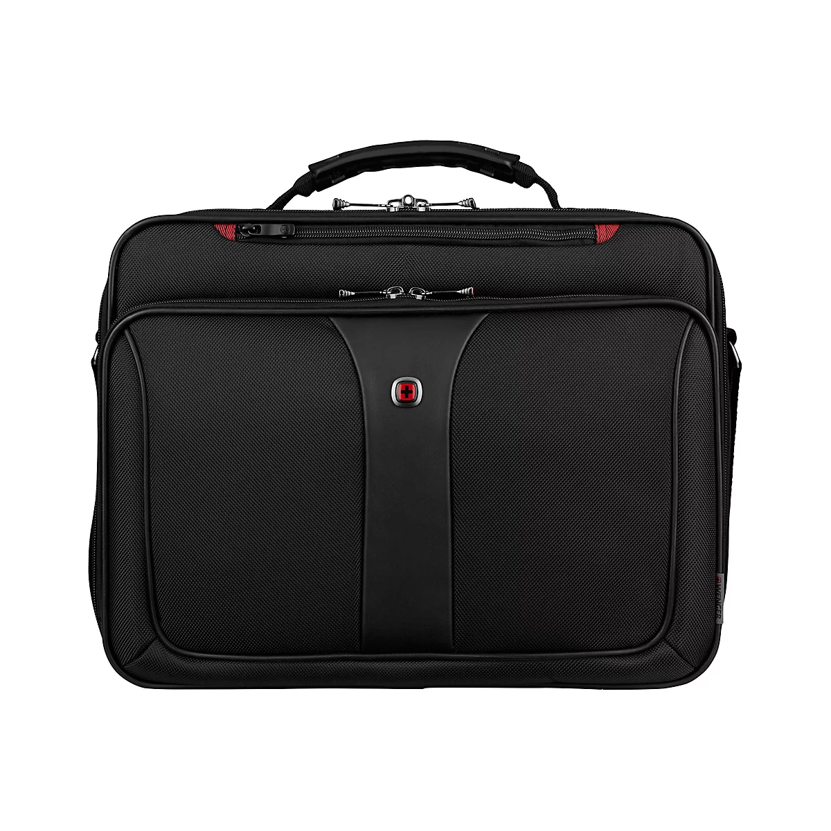 Laptop Tasche Wenger Legacy, Laptop bis 15', 2 Hauptfächer, Organizer, Trolleybefestigung, B 410 x H 300 x L 110 mm, 15 l, Polyester, schwarz