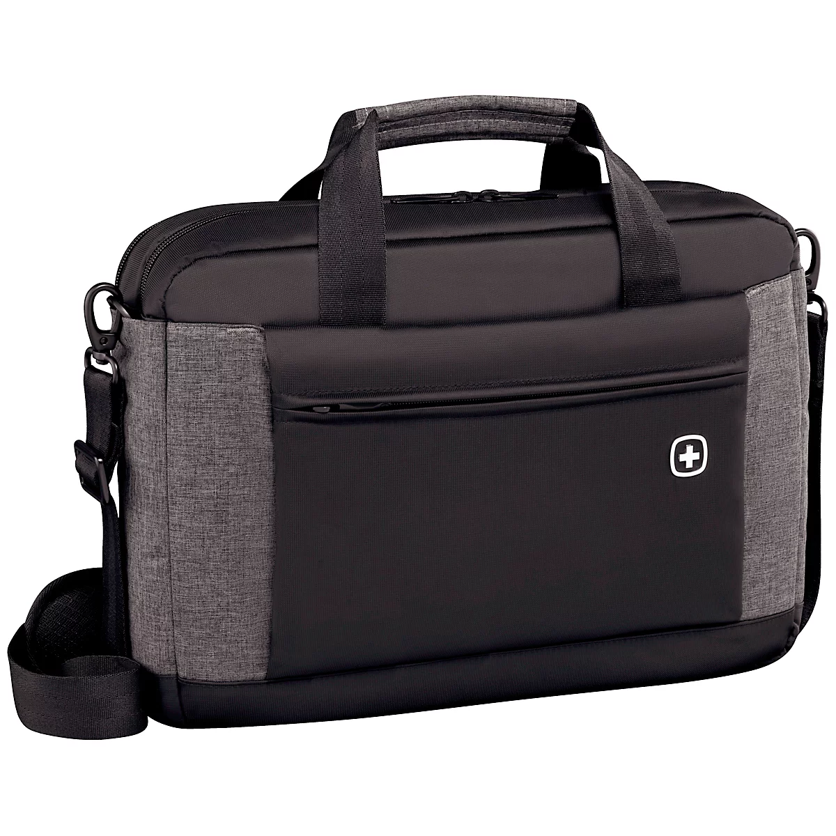 Laptop Tasche Wenger Underground, Laptop bis 16', Laptop- & Tabletfach, Organizer, Quick-Case, B 430 x H 310 x L 90 mm, 9 l, Polyester, schwarz/grau