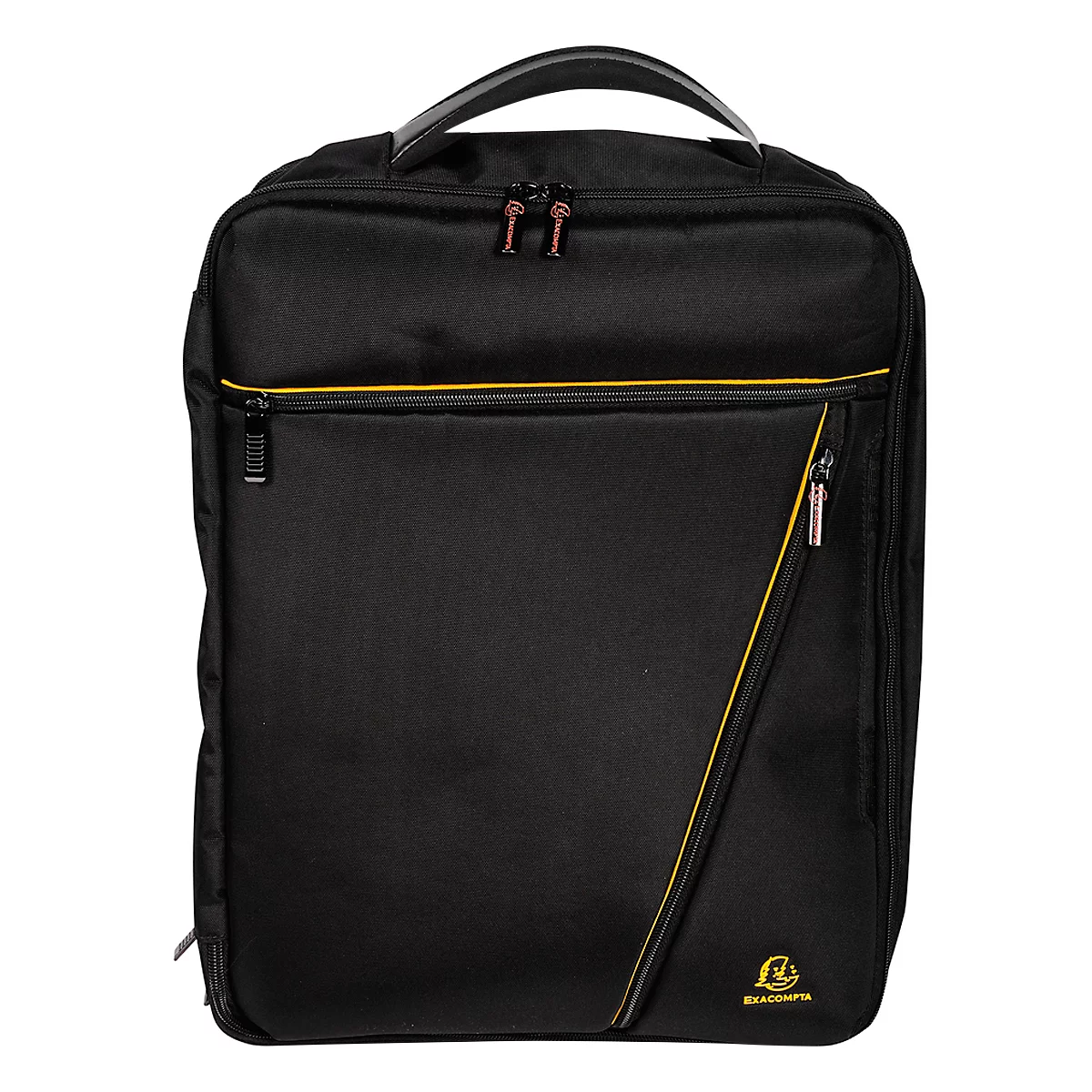 Laptoptas Exacompta Dual Exacitve, voor laptops tot 15,6', documenten tot DIN A4, B 320 x D 110 x H 490 mm, polyester, zwart