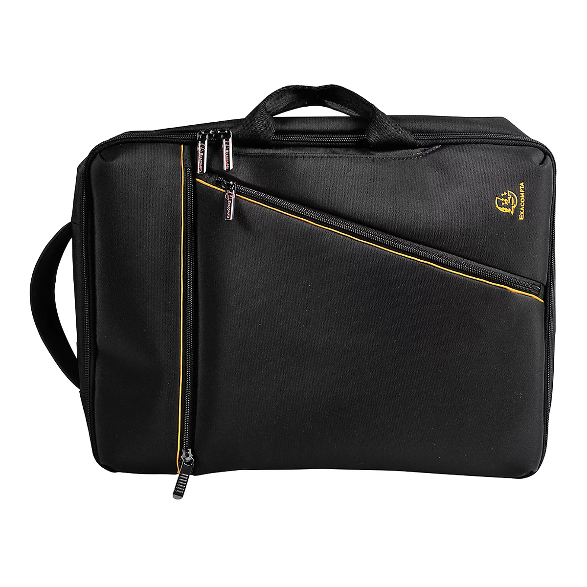 Laptoptas Exacompta Dual Exacitve, voor laptops tot 15,6', documenten tot DIN A4, B 320 x D 110 x H 490 mm, polyester, zwart