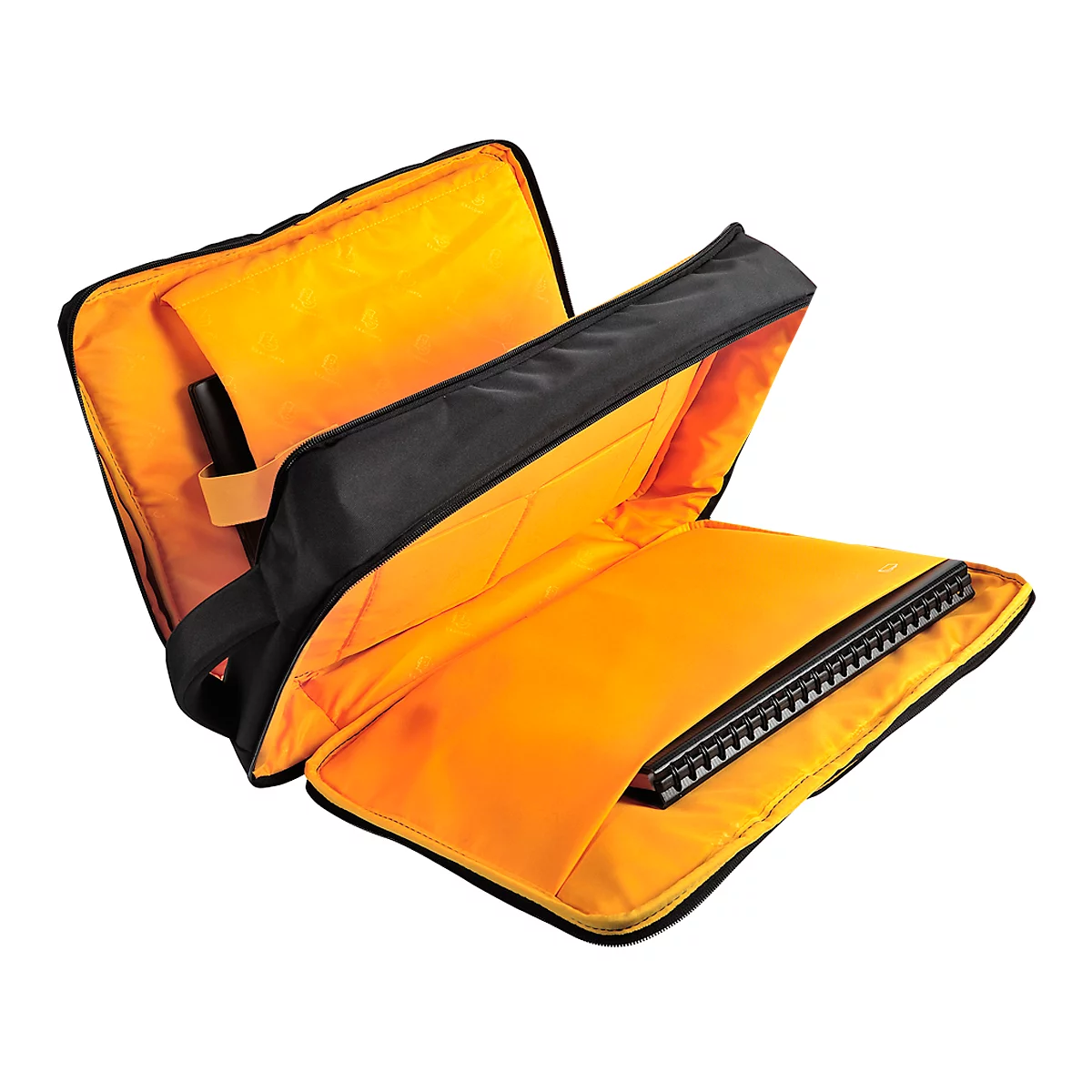 Laptoptas Exacompta Dual Exacitve, voor laptops tot 15,6', documenten tot DIN A4, B 320 x D 110 x H 490 mm, polyester, zwart