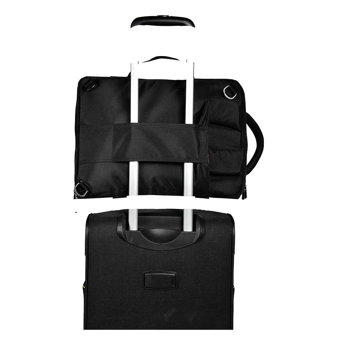 Laptoptas Exacompta Dual Exacitve, voor laptops tot 15,6', documenten tot DIN A4, B 320 x D 110 x H 490 mm, polyester, zwart