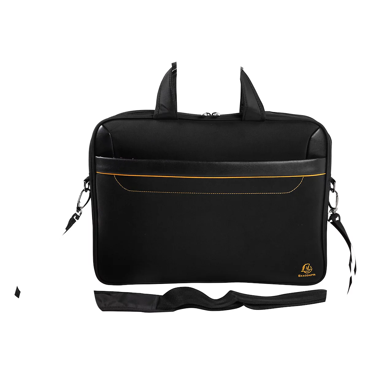 Laptoptasche Exacompta Exactive®, geeignet für 1 Laptop bis 15,6'', Reissverschlussfach, Rückenschlaufe, 305 x 420 x 50 mm, Polyesterstoff, schwarz