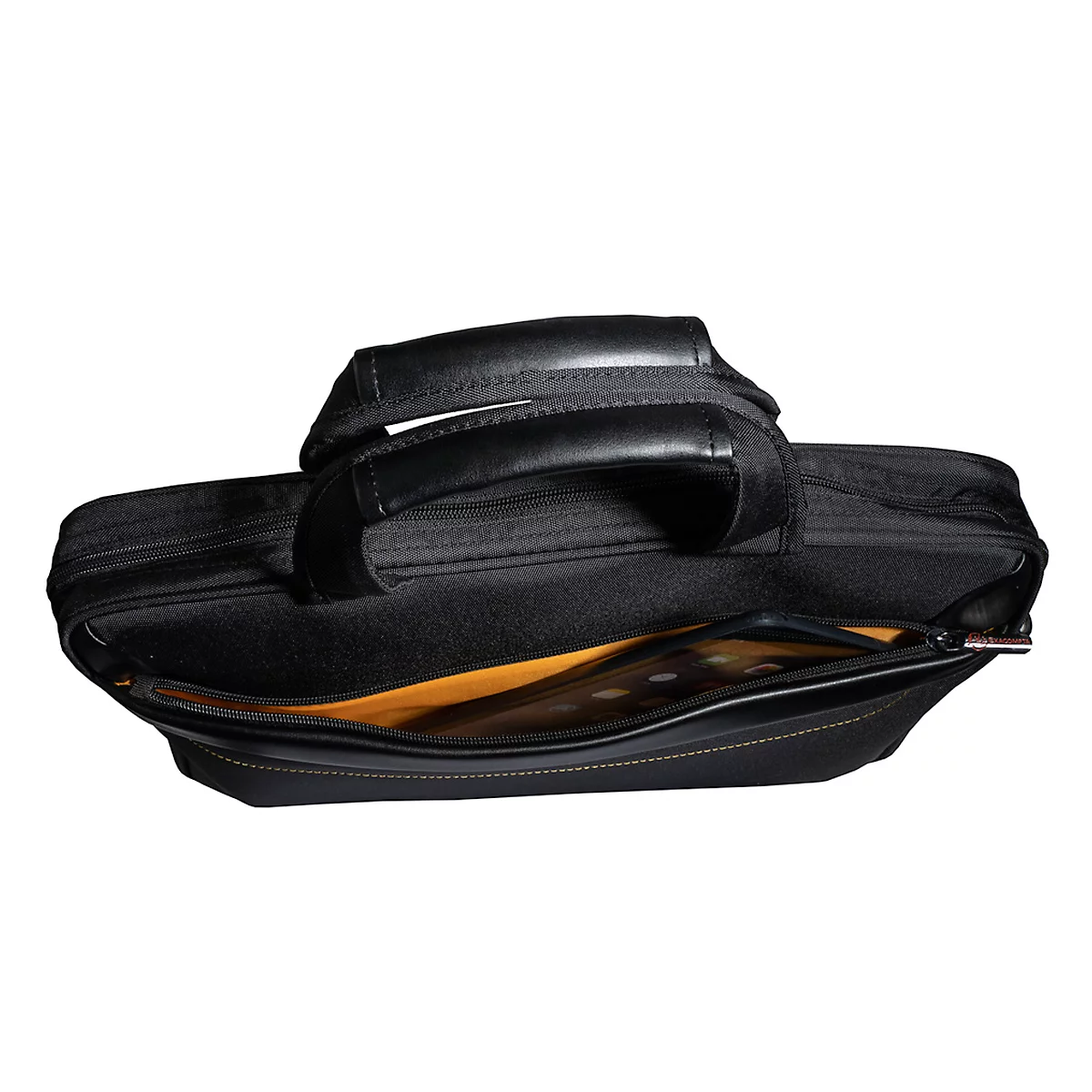 Laptoptasche Exacompta Exactive®, geeignet für 1 Laptop bis 15,6'', Reissverschlussfach, Rückenschlaufe, 305 x 420 x 50 mm, Polyesterstoff, schwarz