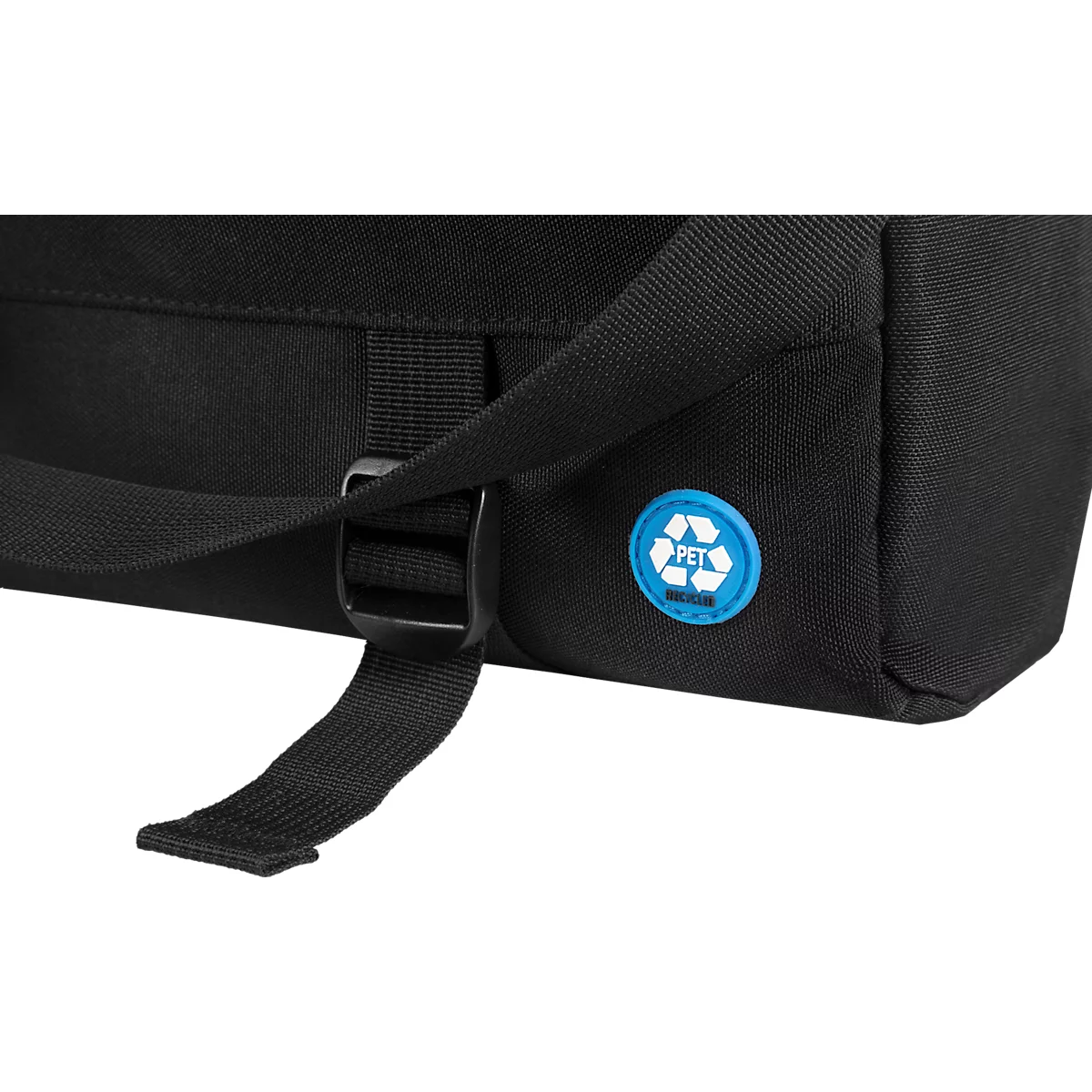 Laptoptasche LIGHTPAK®, 3-in-1, für 1 Notebook bis 15,6´´, Hauptfach & Reissverschlussfach, abnehmbarer Schultertrageriemen, Recycling-PET, schwarz