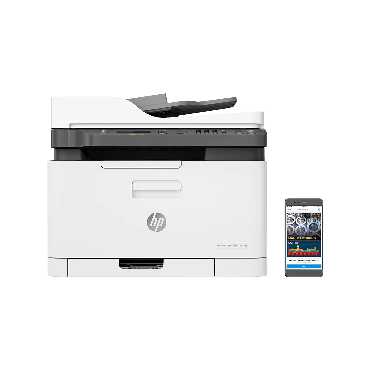 Laser-all-in-one printer HP Color Laser MFP 179fwg, Kleur/ZW, 4 in 1, geschikt voor netwerk, tot A4