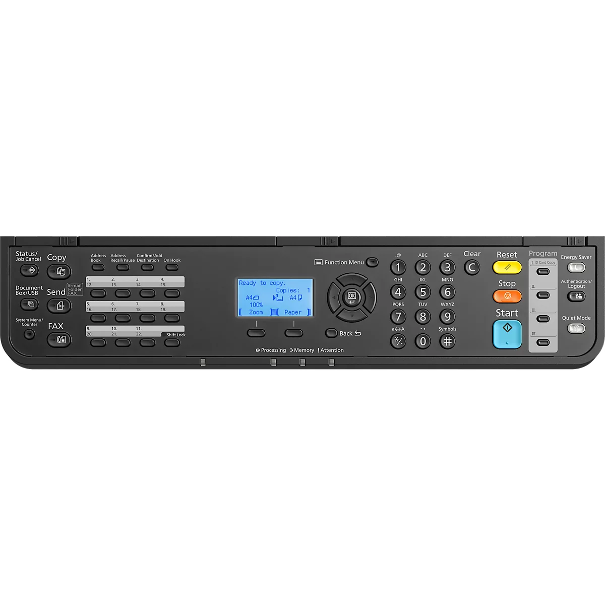 Laser-Multifunktionsdrucker Kyocera ECOSYS MA4000fx, Schwarzweiß, 4-in-1, USB/LAN/SD-Karte, Auto-Duplex/Mobildruck, bis A4, inkl. Toner