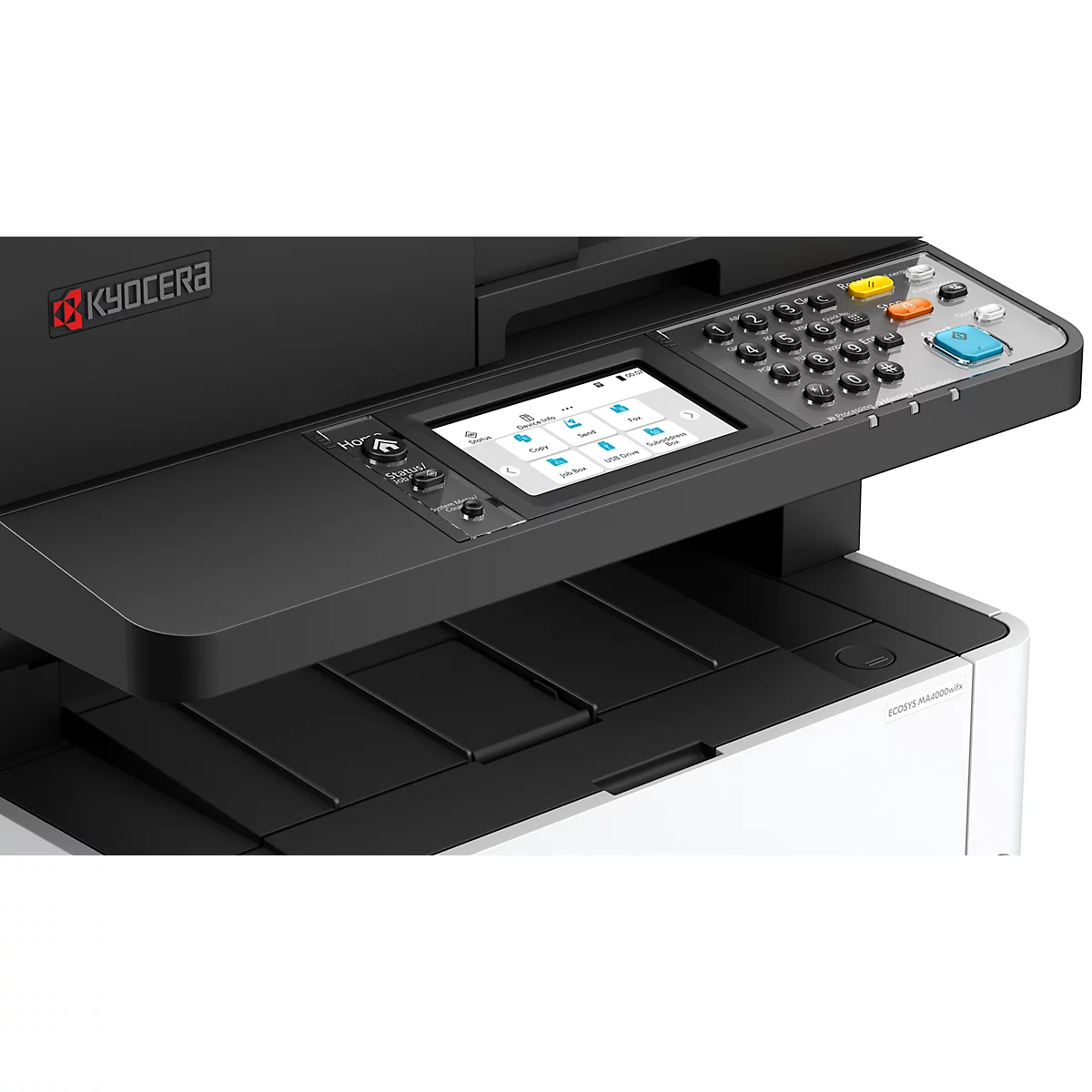 Laser-Multifunktionsdrucker Kyocera ECOSYS MA4000wifx, Schwarzweiß, 4-in-1, USB/LAN/WLAN/SD-Karte, Auto-Duplex/Mobildruck, bis A4, inkl. Toner