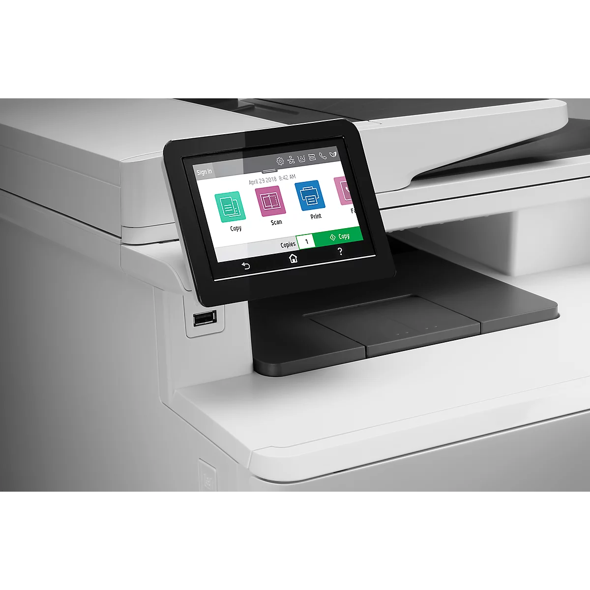Laser-Multifunktionsgerät HP Color LaserJet Pro MFP M479fdn, 4 in 1, Farbe/SW, USB 2.0, bis A4