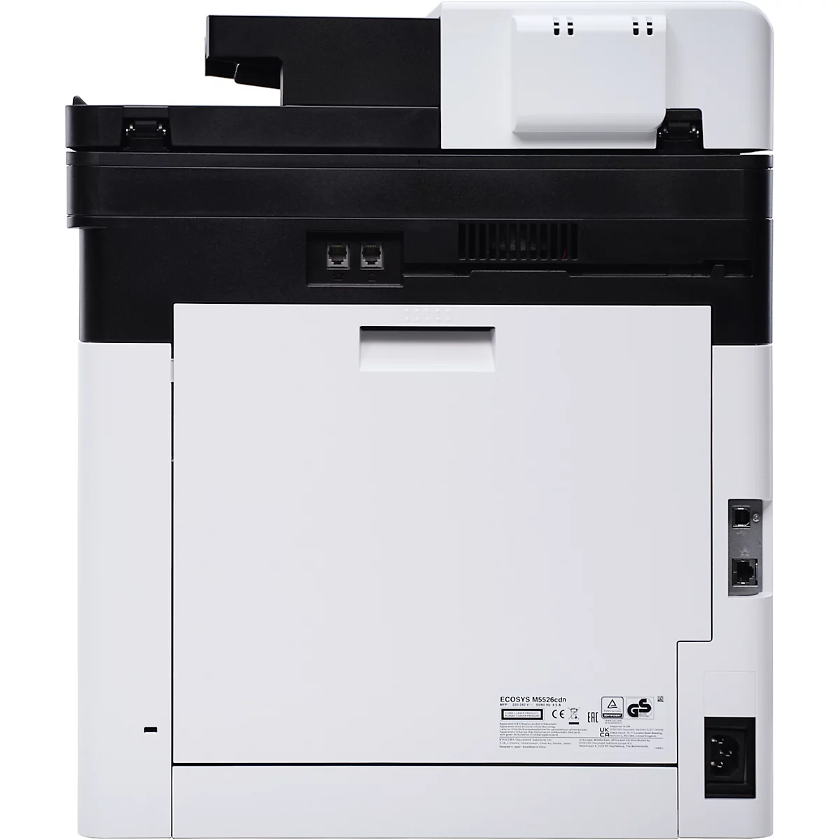 Laser-Multifunktionsgerät Kyocera ECOSYS M5526cdn/A, Farbe & S/W, Drucken/Kopieren/Scannen, USB/LAN/SD, Duplex, bis A4, B 417 x T 429 x H 495 mm