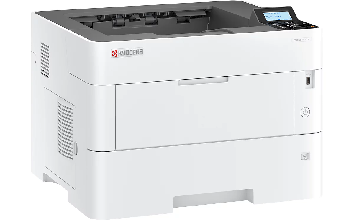 Laserdrucker Kyocera ECOSYS P4140dn, schwarz-weiß, netzwerkfähig, bis A3, 40 Seiten/Min.