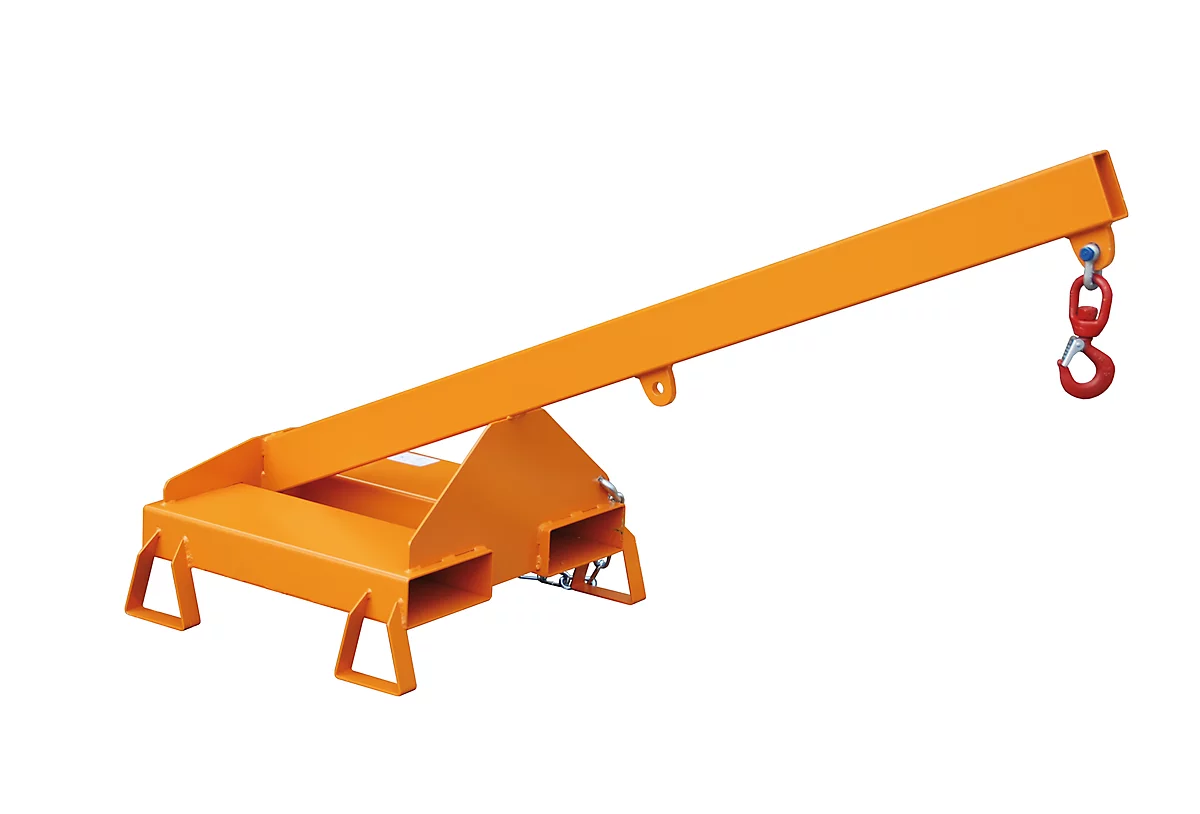 Lastarm für Gabelstapler, LA 25-1,0, orange RAL 2000